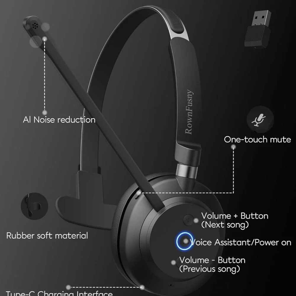 Bluetooth headset with mic